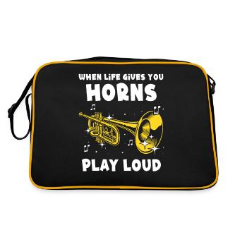Musicien mellophone - Sac Retro - noir/or - Dos