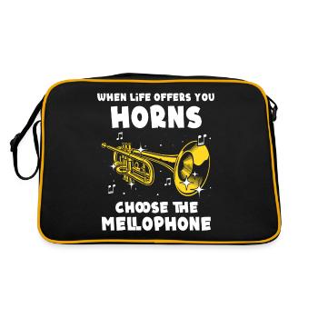 Musicien mellophone - Sac Retro - noir/or - Dos