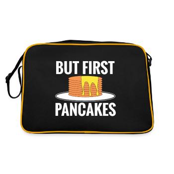 Crêpe disant crêpes de petit-déjeuner - Sac Retro - noir/or - Dos