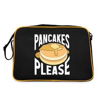 Crêpe disant crêpes de petit-déjeuner - Sac Retro - noir/or - Dos