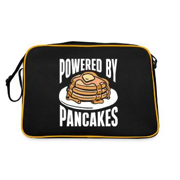 Crêpe disant crêpes de petit-déjeuner - Sac Retro - noir/or - Dos