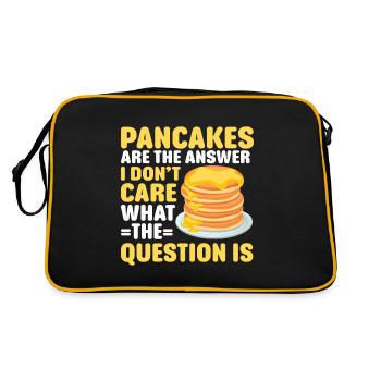 Crêpe disant crêpes de petit-déjeuner - Sac Retro - noir/or - Dos