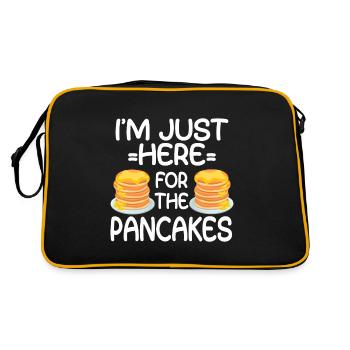 Crêpe disant crêpes de petit-déjeuner - Sac Retro - noir/or - Dos