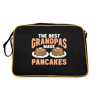 Crêpe disant crêpes de petit-déjeuner - Sac Retro - noir/or - Dos