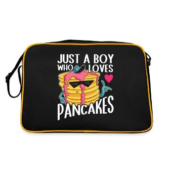 Crêpe disant crêpes de petit-déjeuner - Sac Retro - noir/or - Dos