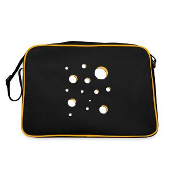 Cheese Cheesecake Food Gift - Retro Bag - black/gold - Back