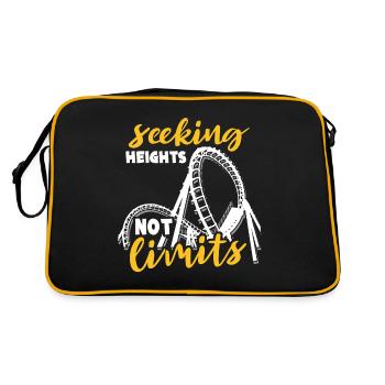Roller Coaster Amusement Park Roller Coaster Lovers - Retro Bag - black/gold - Back