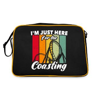 Roller Coaster Amusement Park Roller Coaster Lovers - Retro Bag - black/gold - Back
