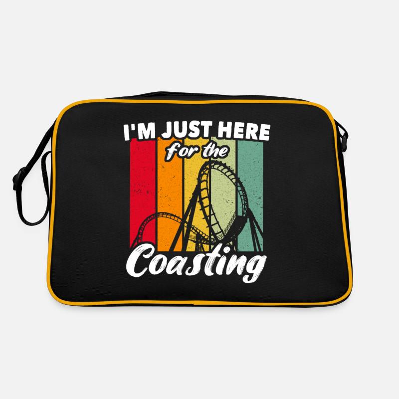 Parc d’attractions Roller Coaster Amateurs de montagnes russes Sac Retro