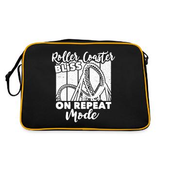 Roller Coaster - Retro Bag - black/gold - Back