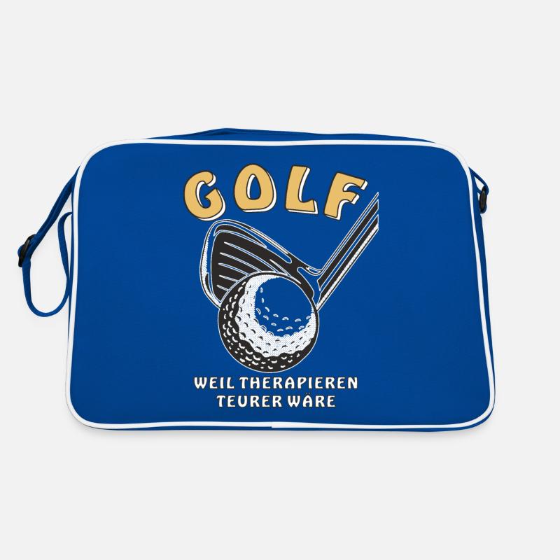 GOLF BECAUSE THERAPY WOULD BE MORE EXPENSIVE Retro Bag