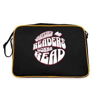 Les lecteurs vont lire - Livres Retro English Teacher - Sac Retro - noir/or - Dos