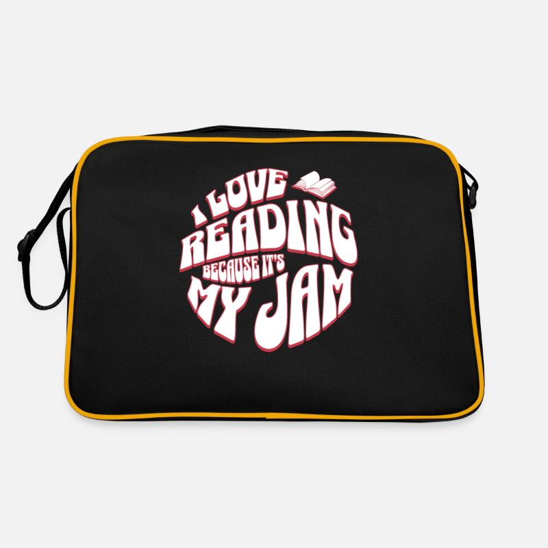 Reading is my Jam - Bücher Retro Englisch Lehrer Retro Tasche