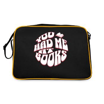 You Had Me at Books - Books Retro English Teacher - Sac Retro - noir/or - Dos