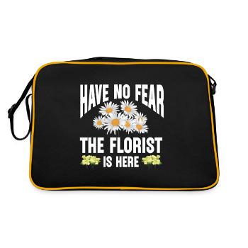 Florist Gift, Floral Designer Saying, Florist - Retro Bag - black/gold - Back