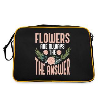 Florist Gift, Floral Designer Saying, Florist - Retro Bag - black/gold - Back