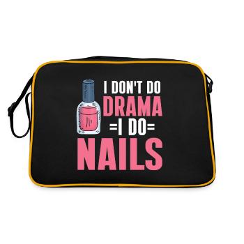 Nail Technician Nail Salon Nail Tech - Retro Bag - black/gold - Back