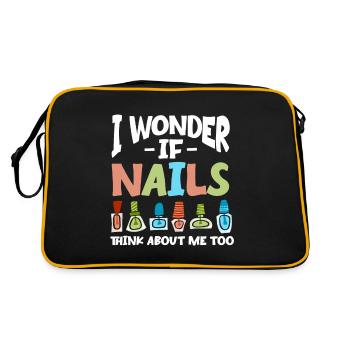 Nail Technician Nail Salon Nail Tech - Retro Bag - black/gold - Back
