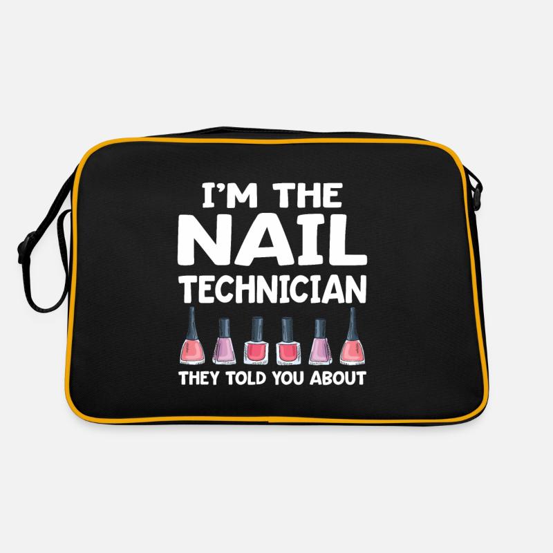 Nail Technician Nail Salon Nail Tech Retro Bag