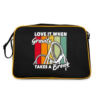 Achterbahn Roller Coaster - Retro Bag - black/gold - Back