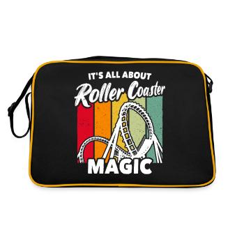 Achterbahn Roller Coaster - Retro Bag - black/gold - Back