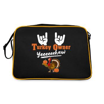 Truthahn Turkey - Retro Bag - black/gold - Back