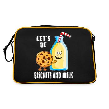 SOYONS DES BISCUITS ET DU LAIT - Sac Retro - noir/or - Dos