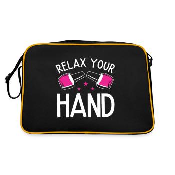 Nail Technician Nail Salon Nail Tech - Retro Bag - black/gold - Back