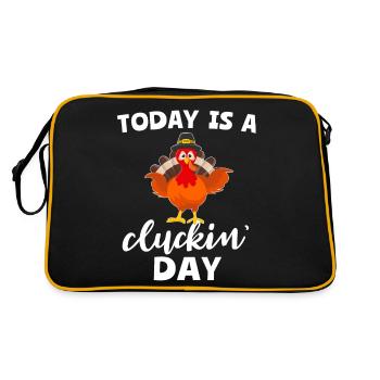 Dinde Thanksgiving - Sac Retro - noir/or - Dos