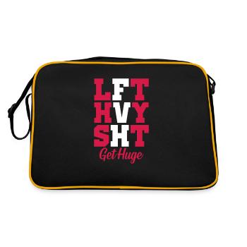 Bodybuilder Body Building Fitness Gym cadeau - Sac Retro - noir/or - Dos