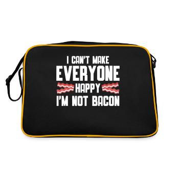 Bacon Nourriture Porc Bacon - Sac Retro - noir/or - Dos