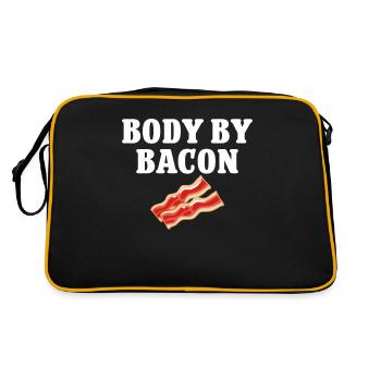 Bacon Nourriture Porc Bacon - Sac Retro - noir/or - Dos