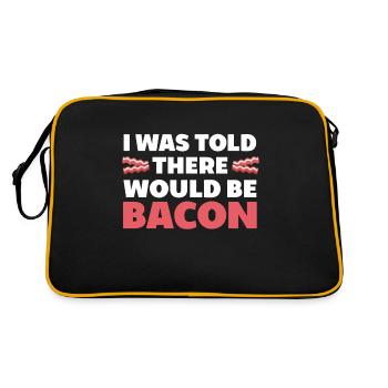 Bacon Nourriture Porc Bacon - Sac Retro - noir/or - Dos