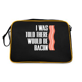 Bacon Nourriture Porc Bacon - Sac Retro - noir/or - Dos