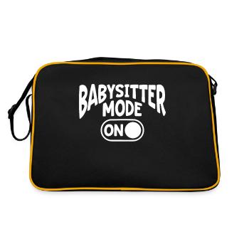 Nanny Daycare Babysitter - Retro Bag - black/gold - Back