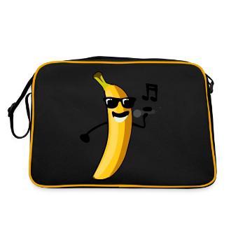 Bananas Singing Banana - Retro Bag - black/gold - Back