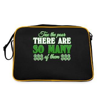 Capitalisme Blague Argent Actions - Sac Retro - noir/or - Dos