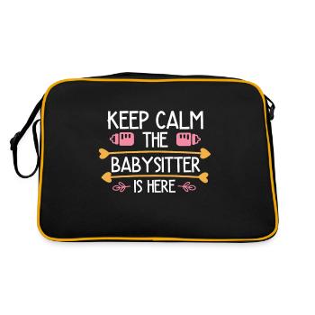 Nanny Daycare Babysitter - Retro Bag - black/gold - Back