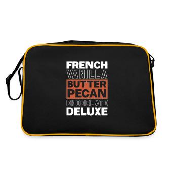 Chocolat Chocolat Nourriture Cacao Cadeau - Sac Retro - noir/or - Dos