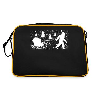 Balade festive en traîneau de Noël grincheux - Sac Retro - noir/or - Dos
