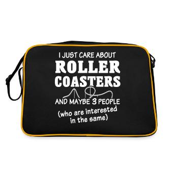 Roller Coaster - Retro Tasche - Schwarz/Gold - Hinten