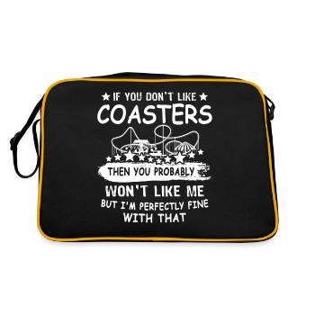 Roller coaster - Retro Bag - black/gold - Back