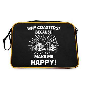 Roller coaster - Retro Bag - black/gold - Back