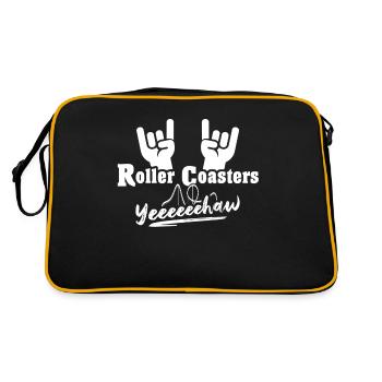 Roller coaster - Retro Bag - black/gold - Back