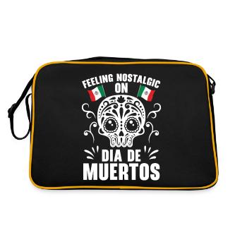 Sentiment Nostaligic Dia De Muertos Dia De Muertos - Sac Retro - noir/or - Dos