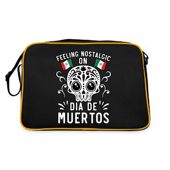 Sentiment Nostaligic Dia De Muertos Dia De Muertos - Sac Retro - noir/or - Dos