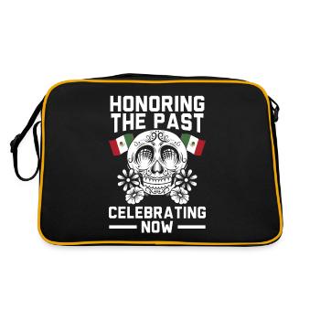 Honorer le passé en célébrant maintenant Dia De Muertos - Sac Retro - noir/or - Dos
