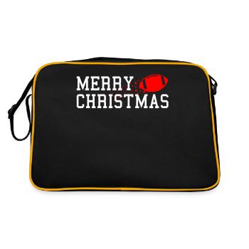 Football Ambiance festive Joyeux Noël - Sac Retro - noir/or - Dos