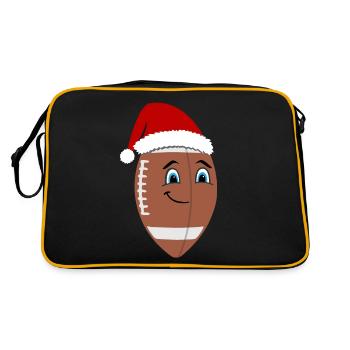 Football Joy Festive Mood Cadeau - Sac Retro - noir/or - Dos