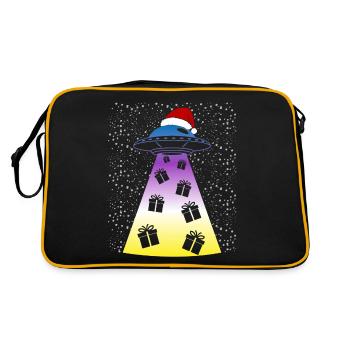 Ovni Noël cadeaux faisceau cadeau - Sac Retro - noir/or - Dos